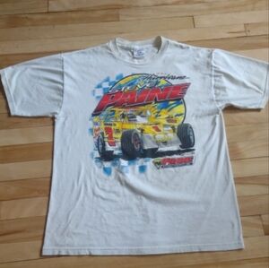 Dynamic White Racing Graphic Short Sleeve Tee